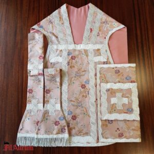 Rose Lampas Low Mass set